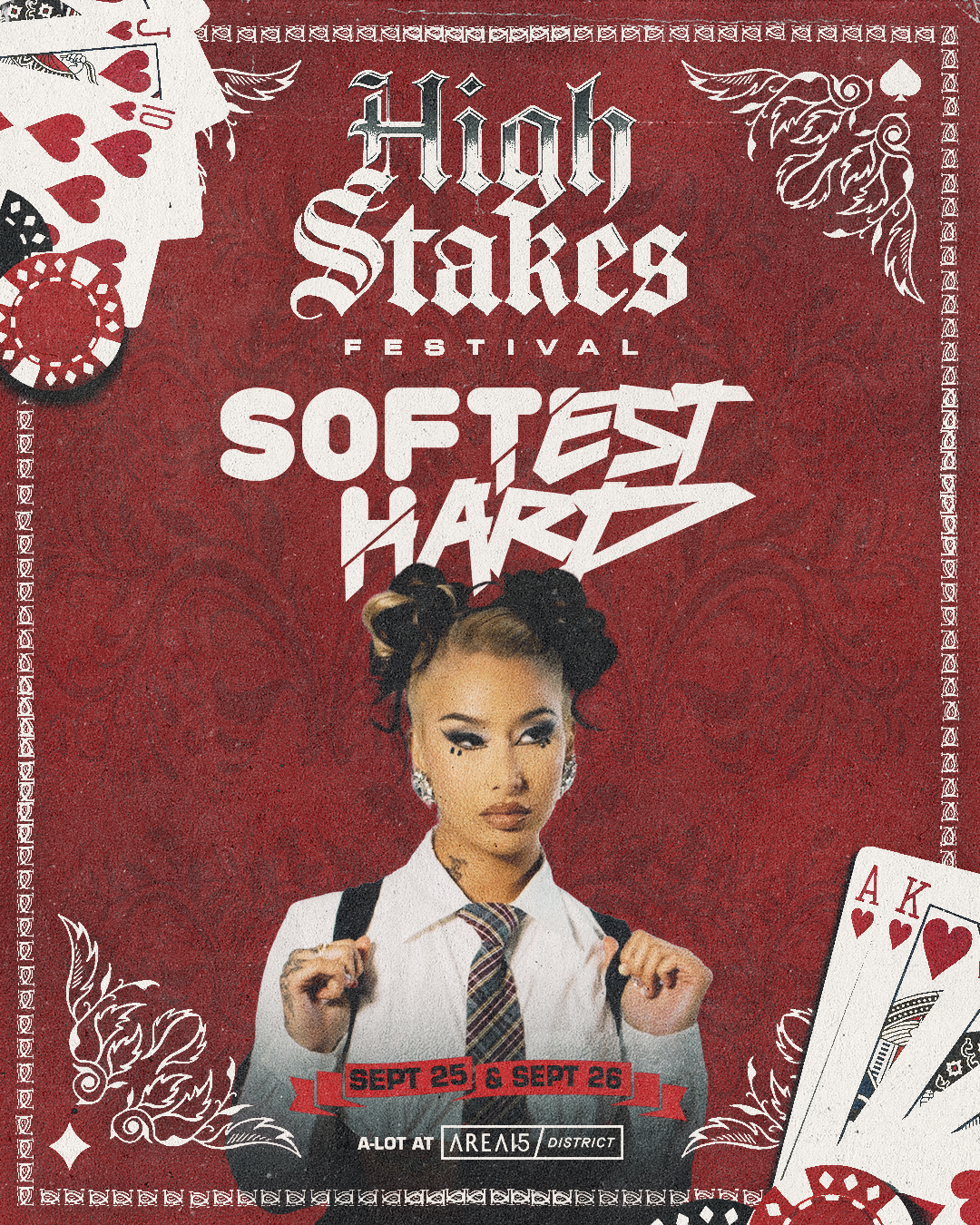 Softest Hard lineup poster for High Stakes Festival 2026